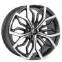 Легковой диск Skill Wheels CS286 9x20 5x114,3 ET40,5 67,1 чёрный + полированные спицы